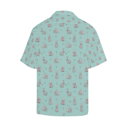 Bunny Pattern Print Design 02 Men's Hawaiian Shirt