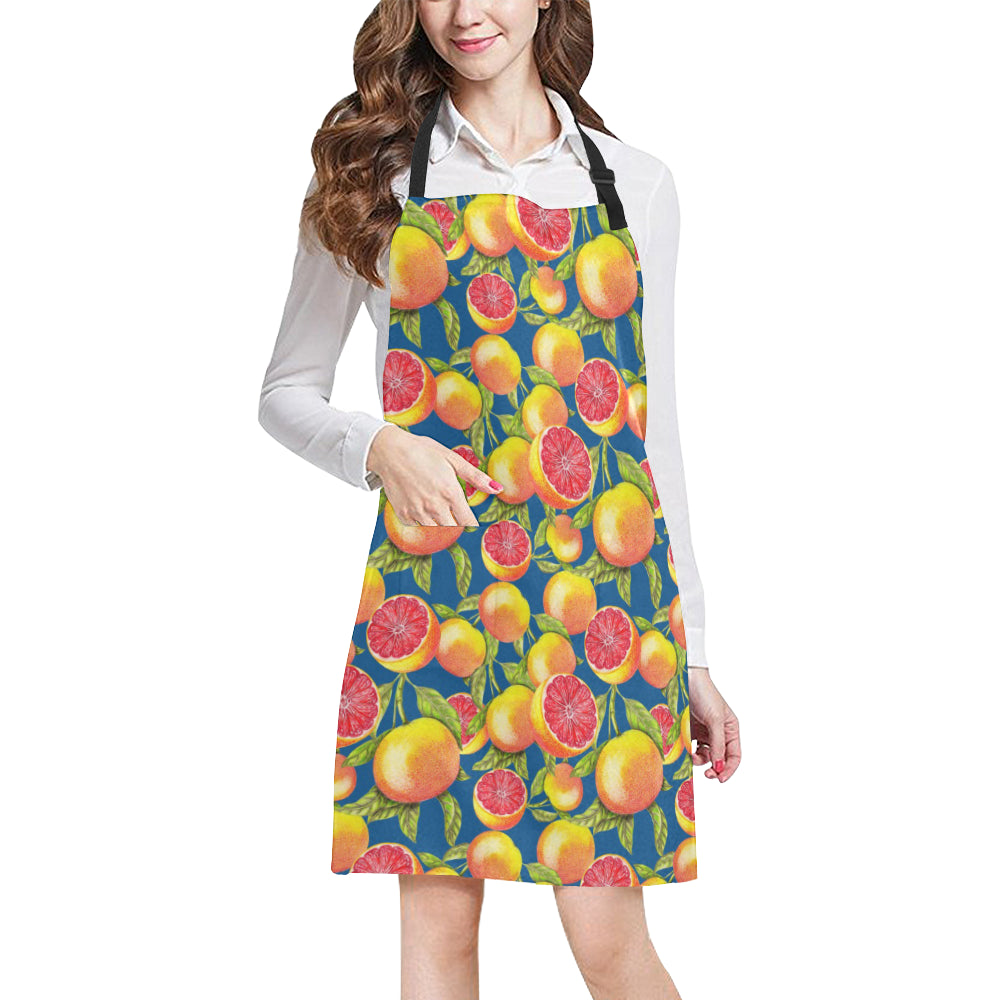 Grapefruit Pattern Print Design GF04 Apron with Pocket