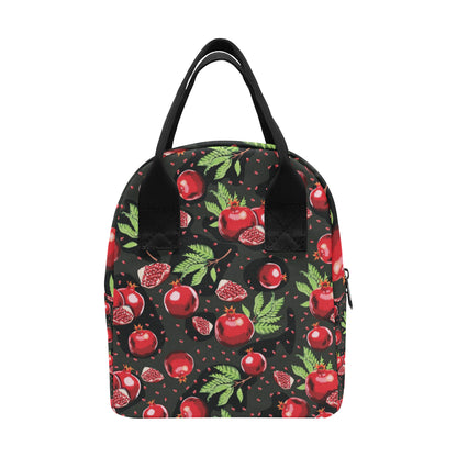 Pomegranate Pattern Print Design PG06 Insulated Lunch Bag