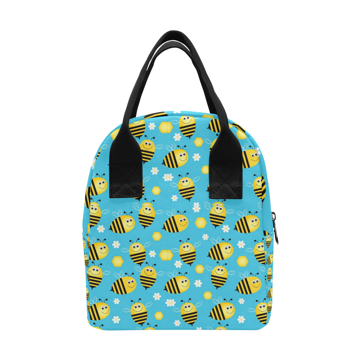 Bee Pattern Print Design BEE06 Insulated Lunch Bag