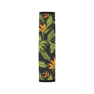 Bird Of Paradise Pattern Print Design BOP013 Car Seat Belt Cover