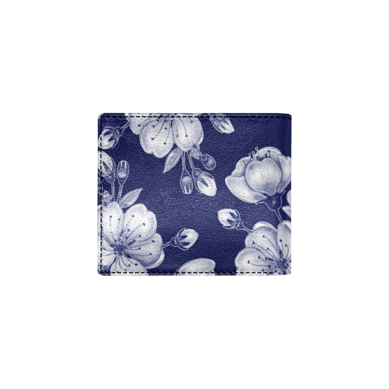 Cherry Blossom Pattern Print Design CB01 Men's ID Card Wallet