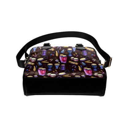 Percussion Neon Pattern Print Design 04 Shoulder Handbag