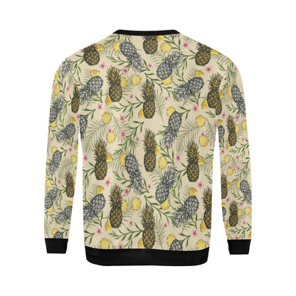 Pineapple Pattern Print Design PP012 Men Long Sleeve Sweatshirt