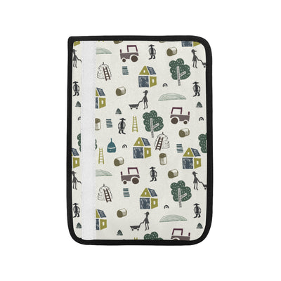 Agricultural Farm Print Design 01 Car Seat Belt Cover