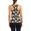 Daisy Pattern Print Design DS04 Women's Racerback Tank Top