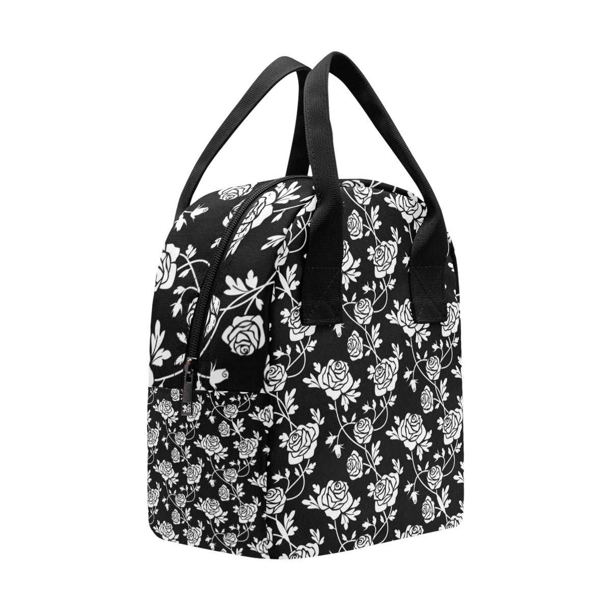 Rose Pattern Print Design RO013 Insulated Lunch Bag