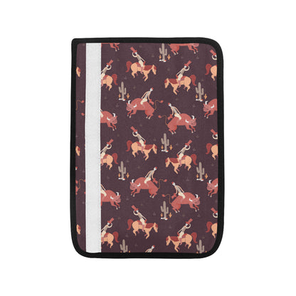 Rodeo Pattern Print Design A01 Car Seat Belt Cover