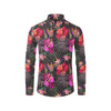 Hibiscus Pattern Print Design HB014 Men's Long Sleeve Shirt