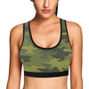 Military Camouflage Pattern Print Design 02 Sports Bra