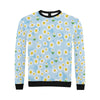 Daisy Pattern Print Design DS010 Men Long Sleeve Sweatshirt