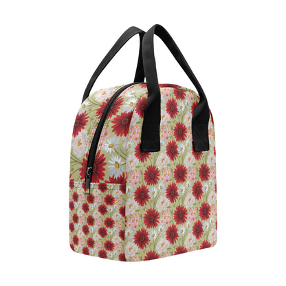 Gerberas Pattern Print Design GB07 Insulated Lunch Bag