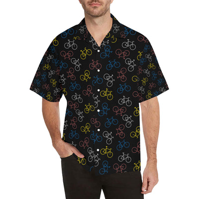 Bicycle Pattern Print Design 03 Men's Hawaiian Shirt