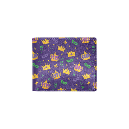 Mardi Gras Pattern Print Design 03 Men's ID Card Wallet