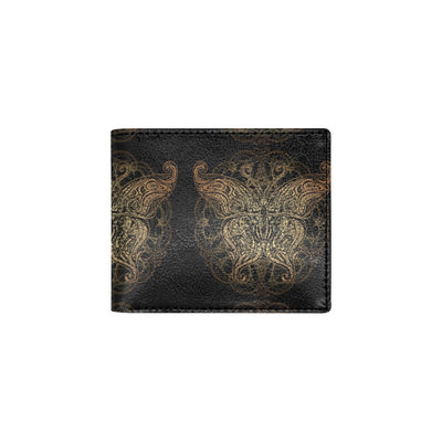 Gold Butterfly Ornamental Men's ID Card Wallet