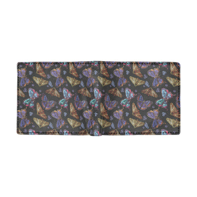 Butterfly Pattern Print Design 013 Men's ID Card Wallet