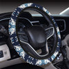 Ethnic Ornament Print Pattern Steering Wheel Cover with Elastic Edge