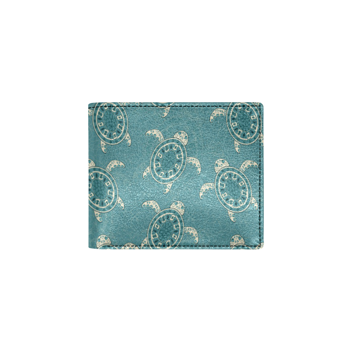 Sea Turtle Pattern Print Design T02 Men's ID Card Wallet