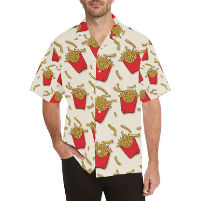 French Fried Pattern Print Design 01 Men's Hawaiian Shirt