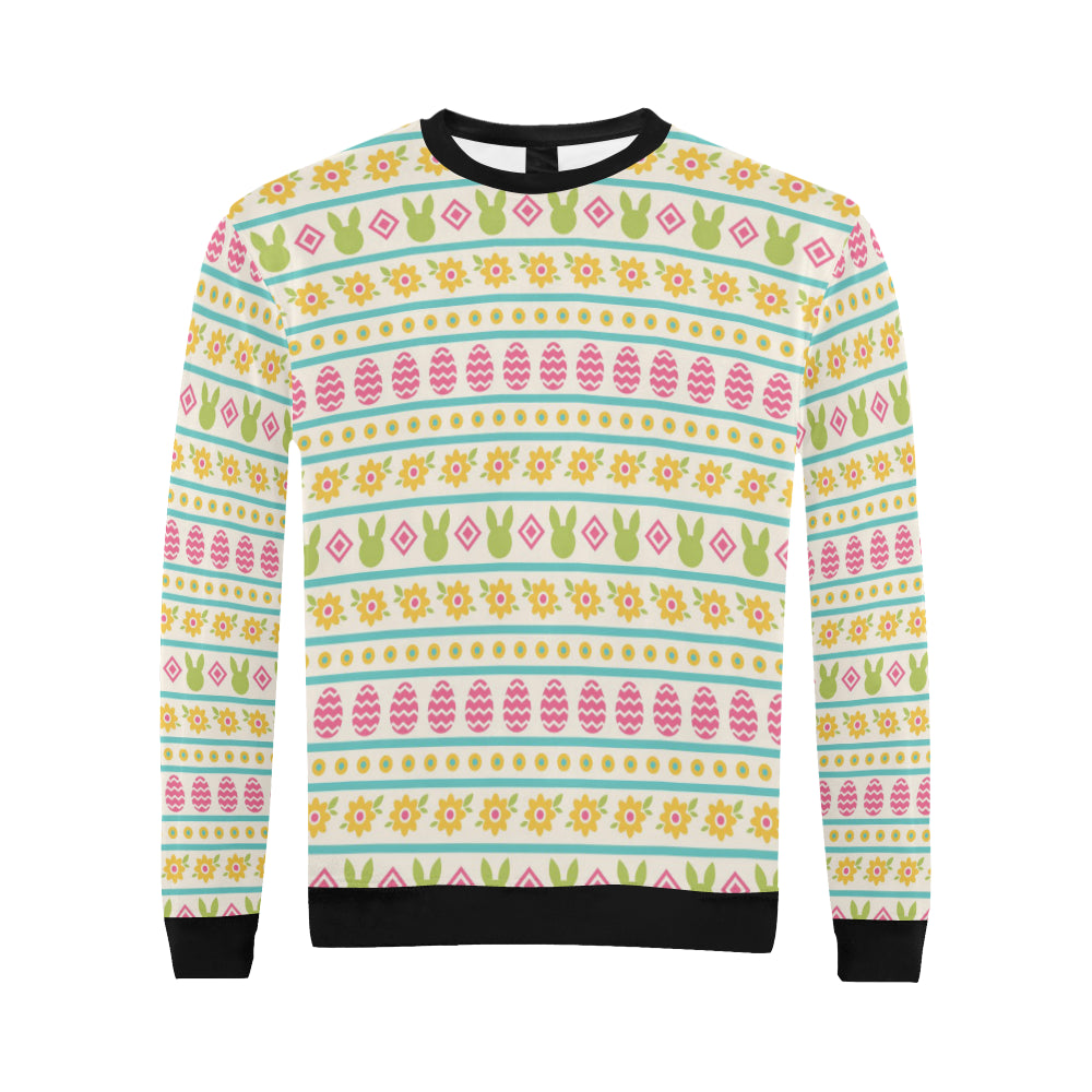 Easter Eggs Pattern Print Design RB016 Men Long Sleeve Sweatshirt