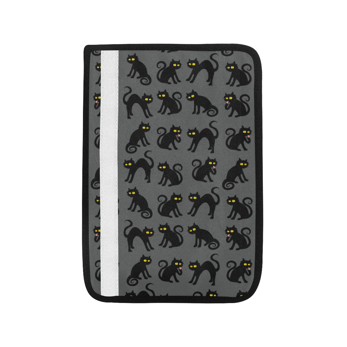 Black Cat Cute Print Pattern Car Seat Belt Cover