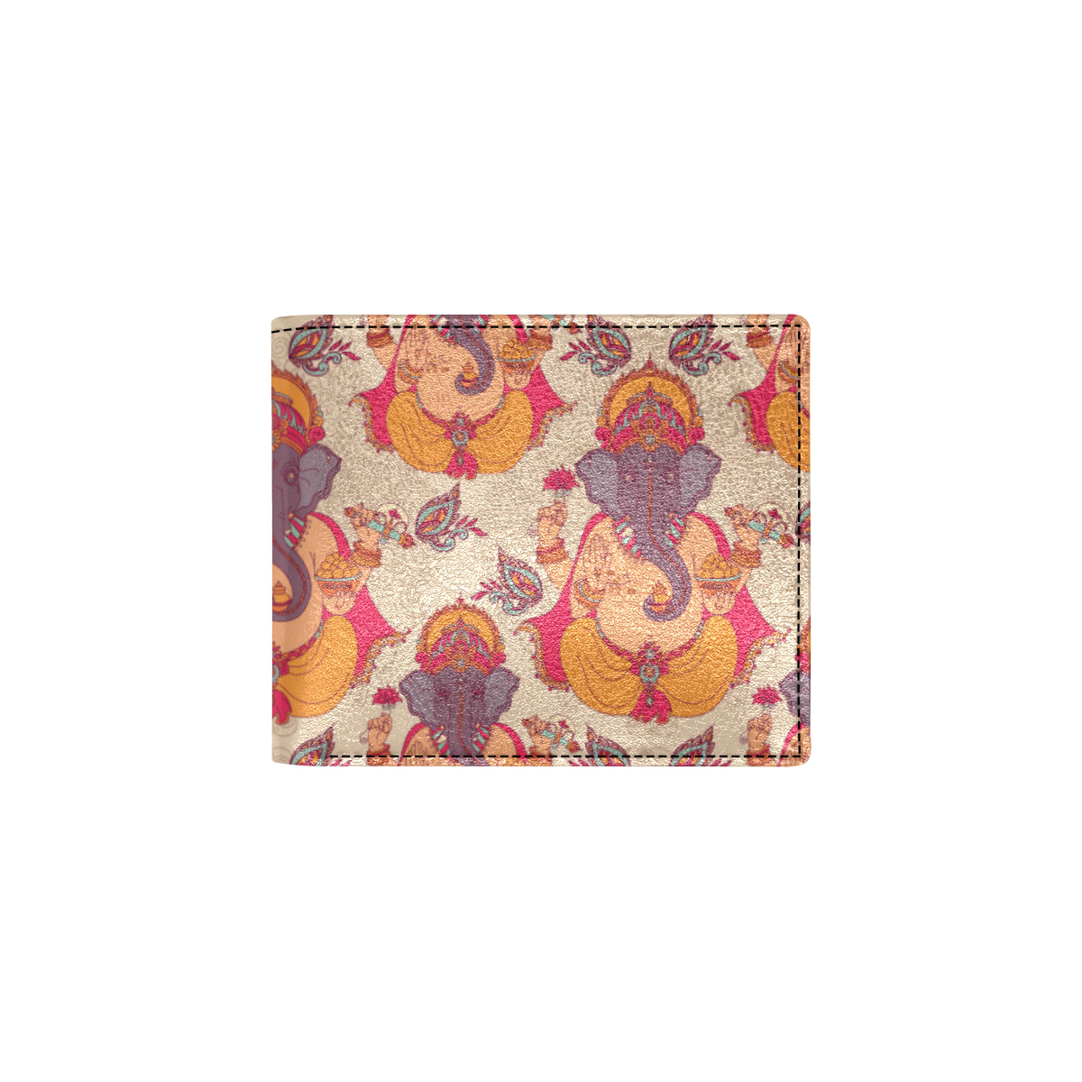 Ganesha Indian Pattern Print Design 02 Men's ID Card Wallet