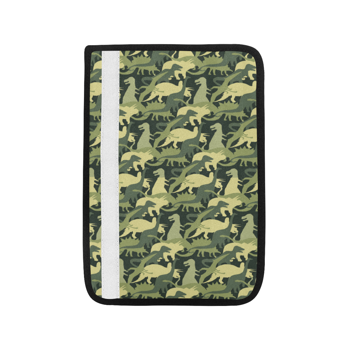 Camouflage Dinosaur Pattern Print Design 03 Car Seat Belt Cover