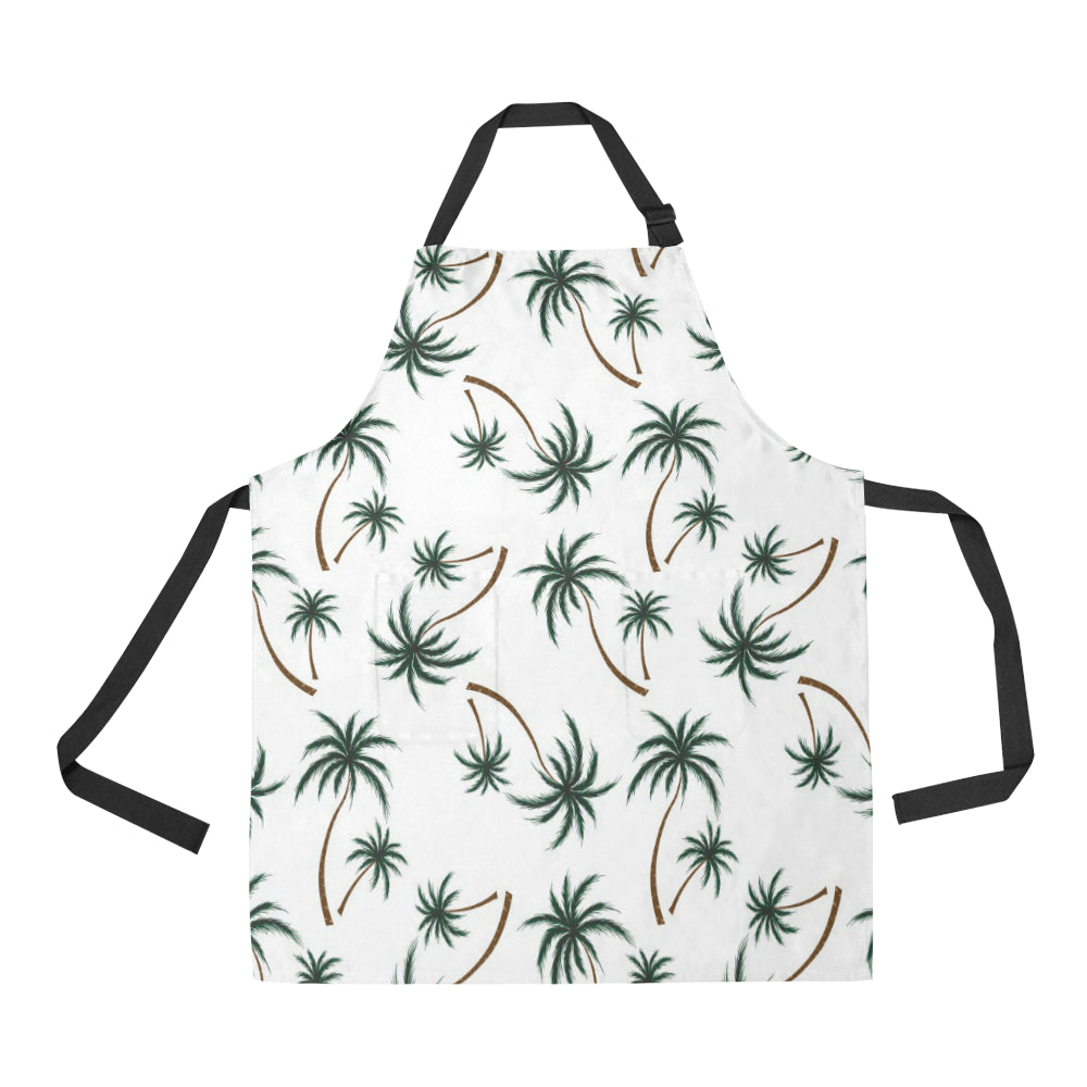 Palm Tree Pattern Print Design PT07 Apron with Pocket