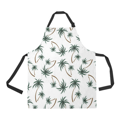 Palm Tree Pattern Print Design PT07 Apron with Pocket
