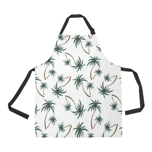 Palm Tree Pattern Print Design PT07 Apron with Pocket