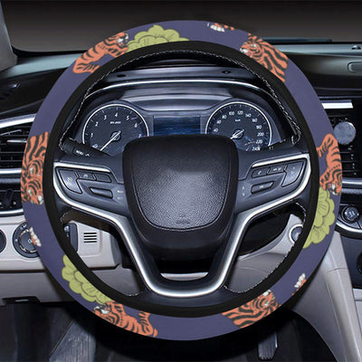 Tiger Pattern Japan Style Steering Wheel Cover with Elastic Edge