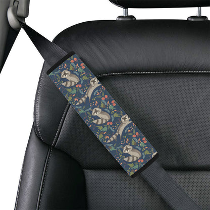 Raccoon Pattern Print Design A02 Car Seat Belt Cover