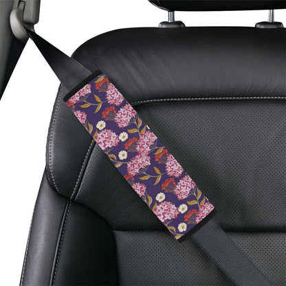 Hydrangea Pattern Print Design HD010 Car Seat Belt Cover