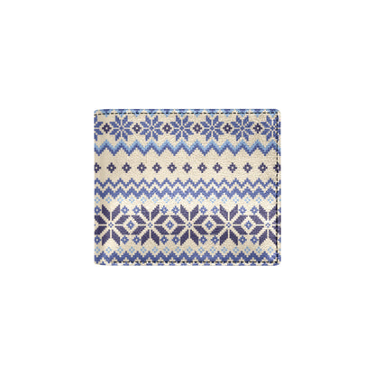 Nordic Pattern Print Design A03 Men's ID Card Wallet