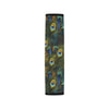 Peacock Feather Pattern Print Design A03 Car Seat Belt Cover