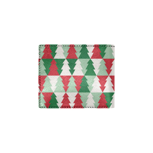 Christmas Tree Pattern Print Design 01 Men's ID Card Wallet