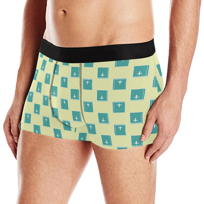 Bible Pattern Print Design 04 Men's Boxer Briefs