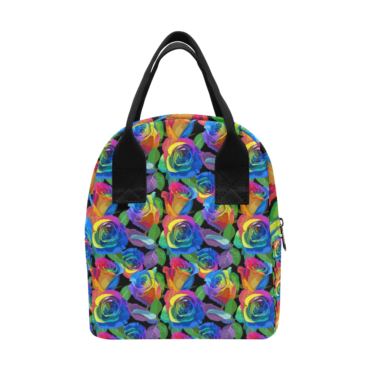 Rose Pattern Print Design RO02 Insulated Lunch Bag