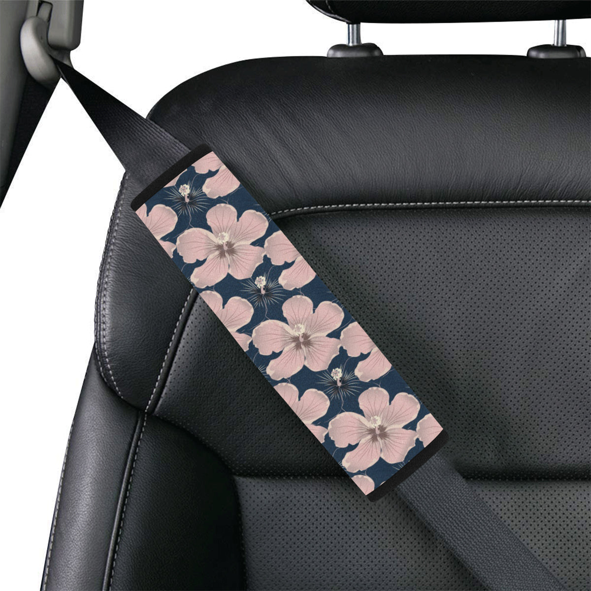 Plumeria Pattern Print Design PM018 Car Seat Belt Cover