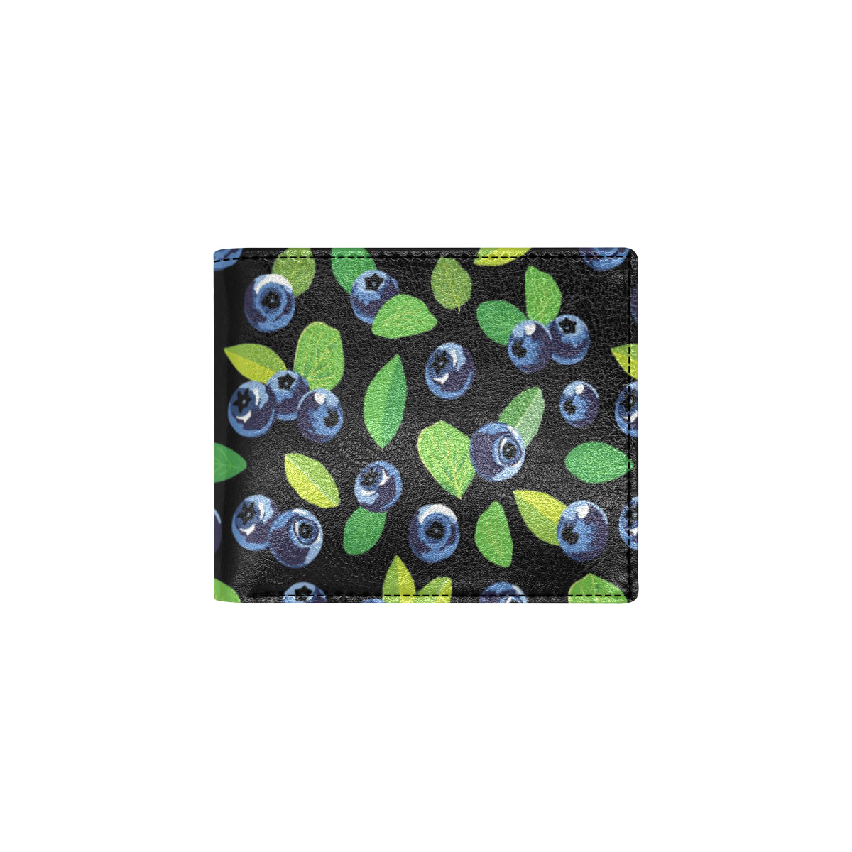 Blueberry Pattern Print Design BB03 Men's ID Card Wallet