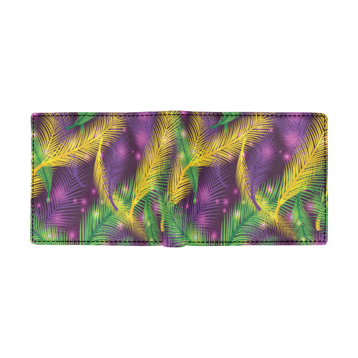 Mardi Gras Pattern Print Design 09 Men's ID Card Wallet