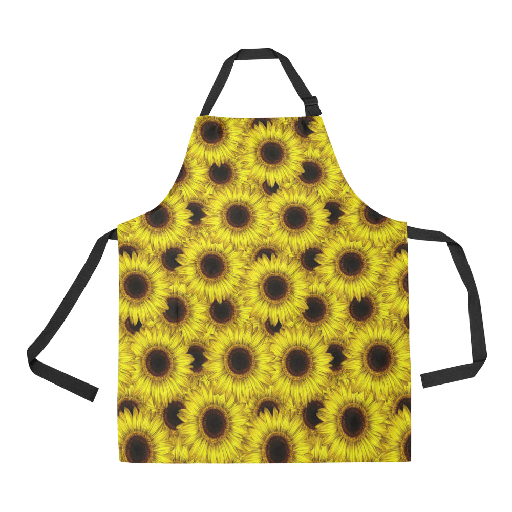 Sunflower Pattern Print Design SF011 Apron with Pocket