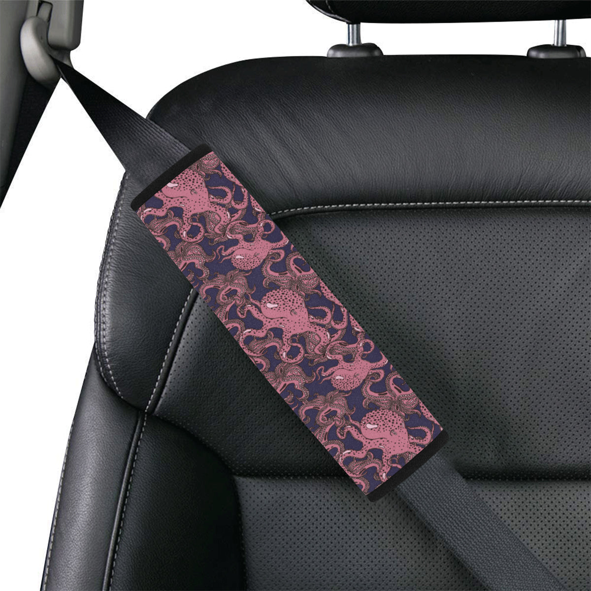 Octopus Pattern Print Design A03 Car Seat Belt Cover