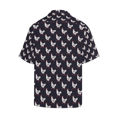 Chicken Pattern Print Design 03 Men's Hawaiian Shirt