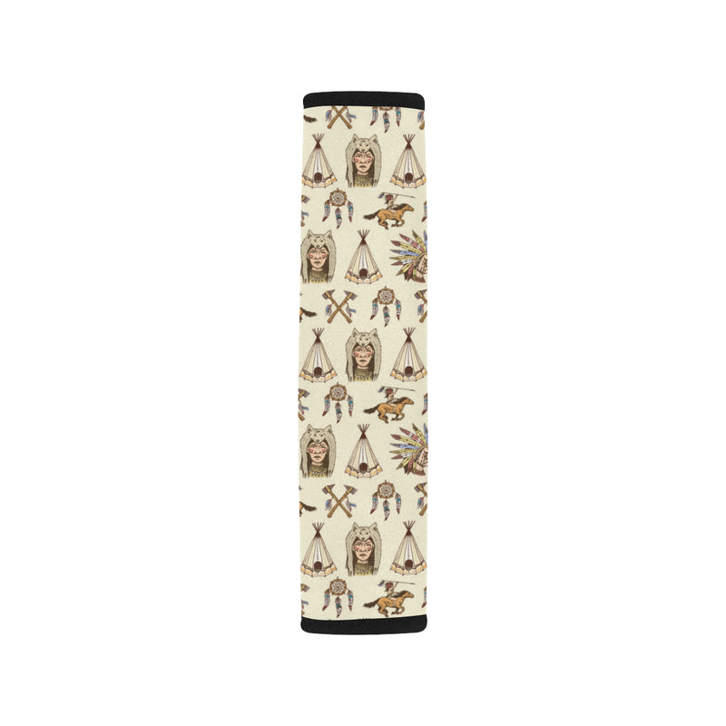 Native Indian Pattern Design Print Car Seat Belt Cover