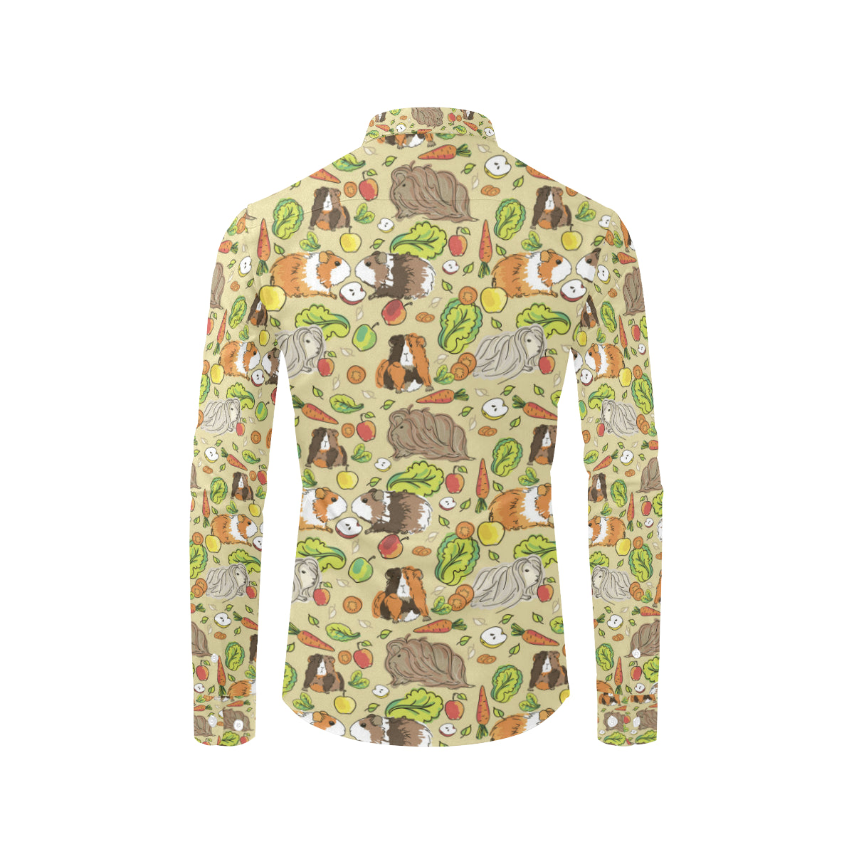 Guinea Pig Pattern Print Design 02 Men's Long Sleeve Shirt