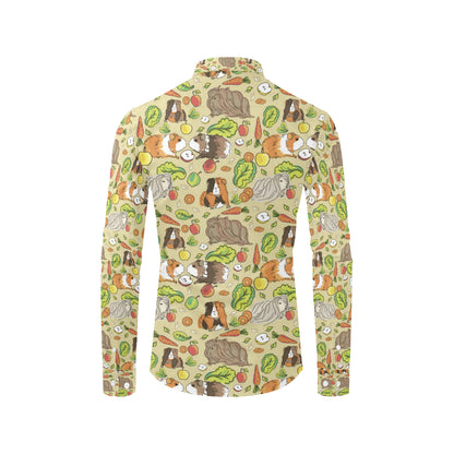 Guinea Pig Pattern Print Design 02 Men's Long Sleeve Shirt