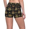 lotus Boho Pattern Print Design LO03 Yoga Shorts