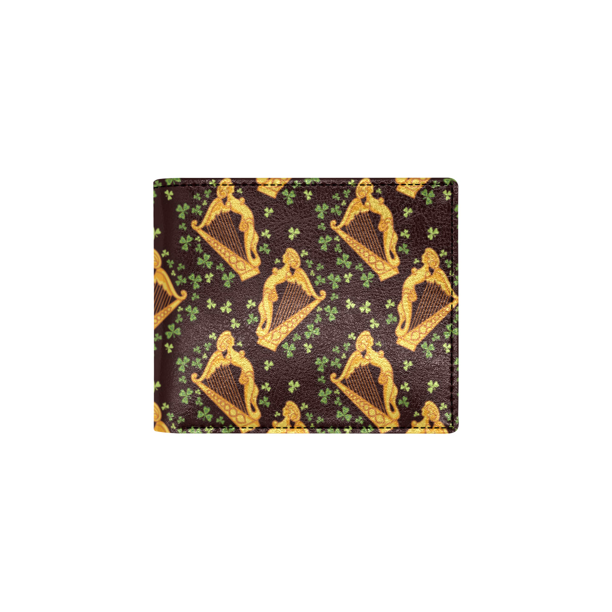 Harp Pattern Print Design 02 Men's ID Card Wallet
