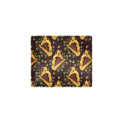 Harp Pattern Print Design 02 Men's ID Card Wallet